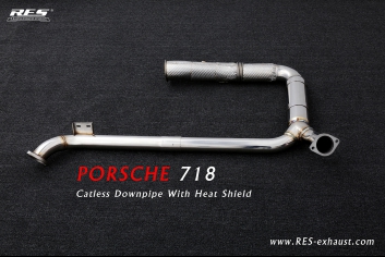 Catless Downpipe With Heat Shield